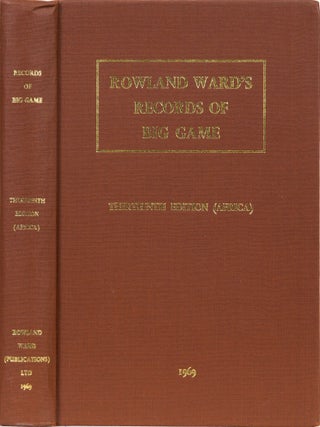 Item #380 Records of Big Game - 13th Edition. Rowland Ward