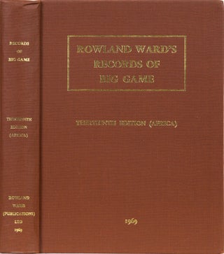 Item #380 Records of Big Game - 13th Edition. Rowland Ward