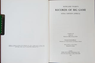 Records of Big Game - 13th Edition