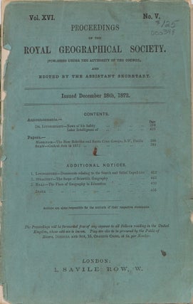 Documents Relating to the Search and Relief Expedition