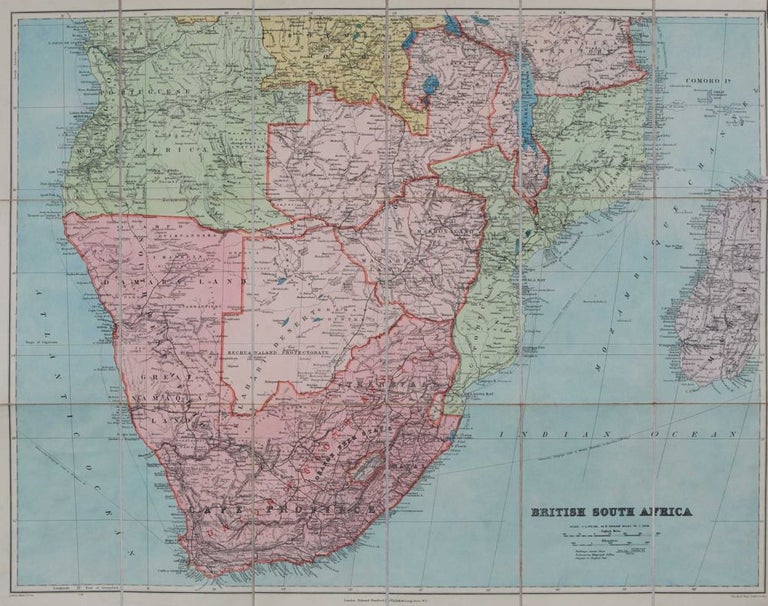 Item #490 British South Africa. Edward Stanford.