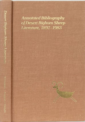 Item #1051 An Annotated Bibliography of Desert Bighorn Sheep Literature 1897-1983. Paul Krausman