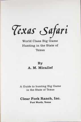 Texas Safari