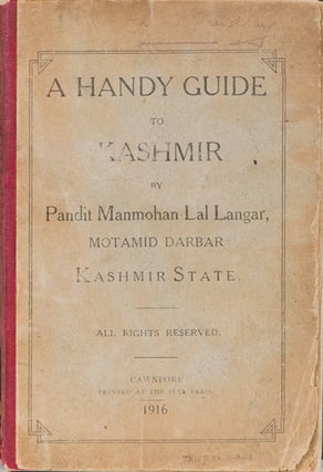 Item #1883 A Handy Guide to Kashmir. M. Langar