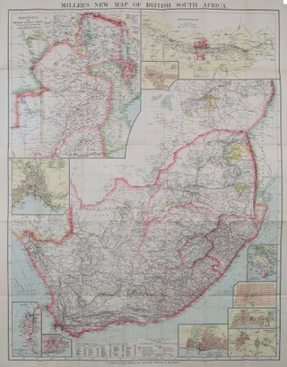 Item #2465 Miller's New Map of South Africa. TM Miller