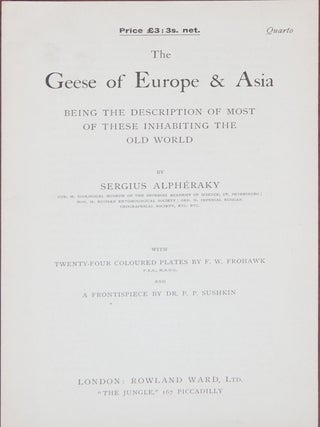 The Geese of Europe and Asia