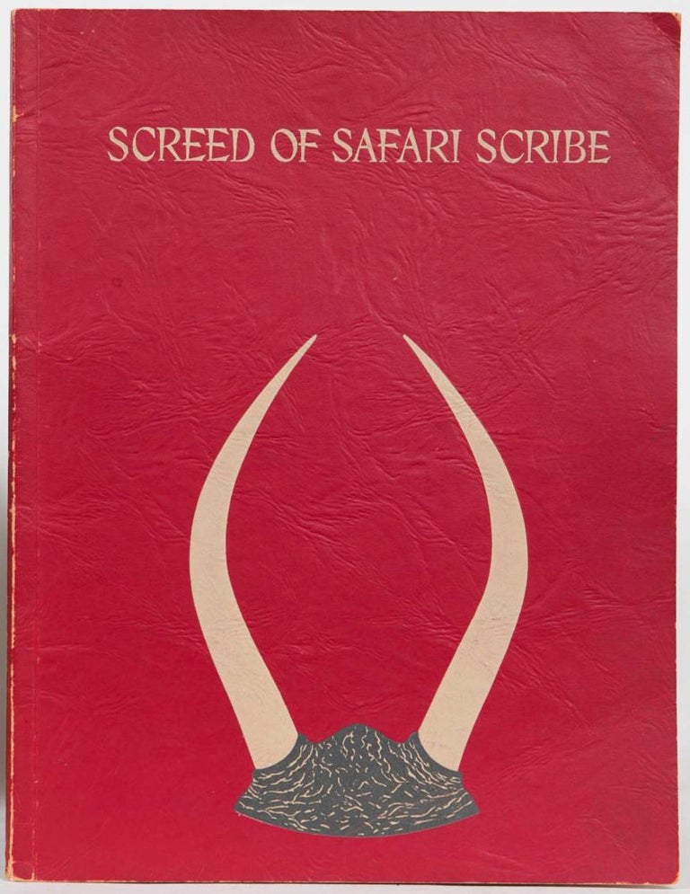 Item #3727 Screed of a Safari Scribe. Virginia Brooks.