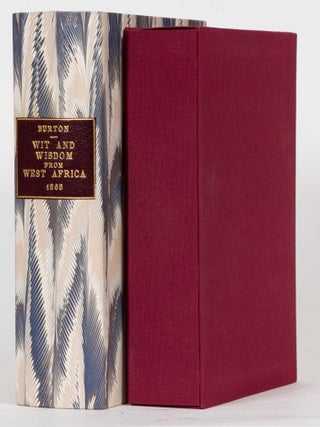 Item #3841 Wit and Wisdom From West Africa. Richard Burton