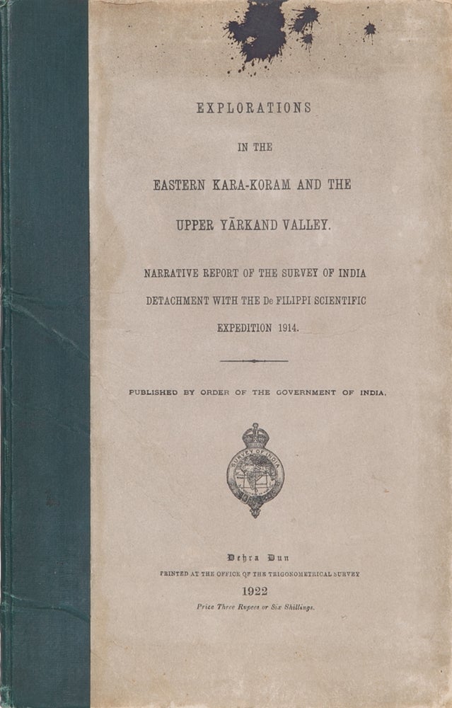 Item #3976 Explorations in the Easrern Kara-Koram and the Upper Yarkand Valley. H. Wood.