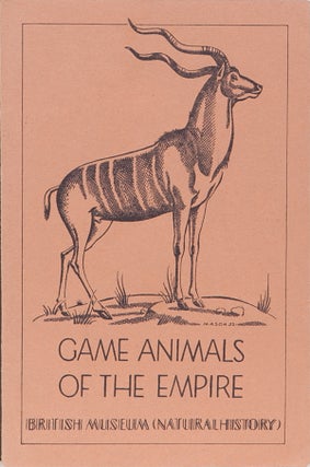 Item #4027 Game Animals of the Empire. J. Dollman
