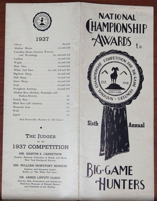 Item #4296 National Championship Awards. James L. Clark