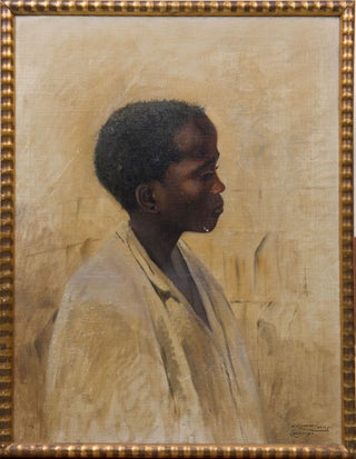 Item #4434 Young African Boy. Wilhelm Kuhnert