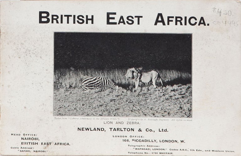 Item #4495 British East Africa. Tarlton Newland.