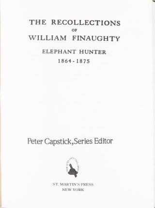 The Recollections of an Elephant Hunter