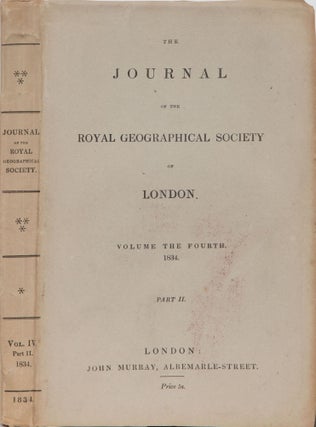 Item #4731 The Journal of the Royal Geographical Society of London. Royal Geographical Society