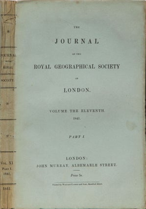 Item #4735 The Journal of the Royal Geographical Society of London. Royal Geographical Society