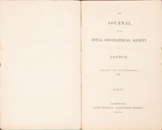 The Journal of the Royal Geographical Society of London