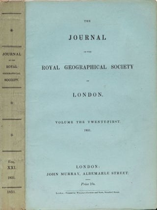 Item #4746 The Journal of the Royal Geographical Society of London. Royal Geographical Society