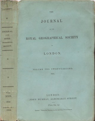 Item #4747 The Journal of the Royal Geographical Society of London. Royal Geographical Society