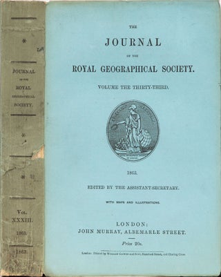 Item #4752 The Journal of the Royal Geographical Society of London. Royal Geographical Society
