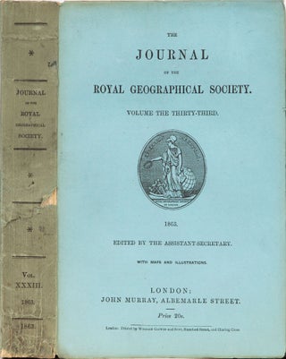 Item #4752 The Journal of the Royal Geographical Society of London. Royal Geographical Society