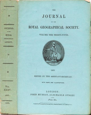 Item #4754 The Journal of the Royal Geographical Society. Royal Geographical Society