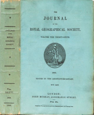 Item #4755 The Journal of the Royal Geographical Society. Royal Geographical Society