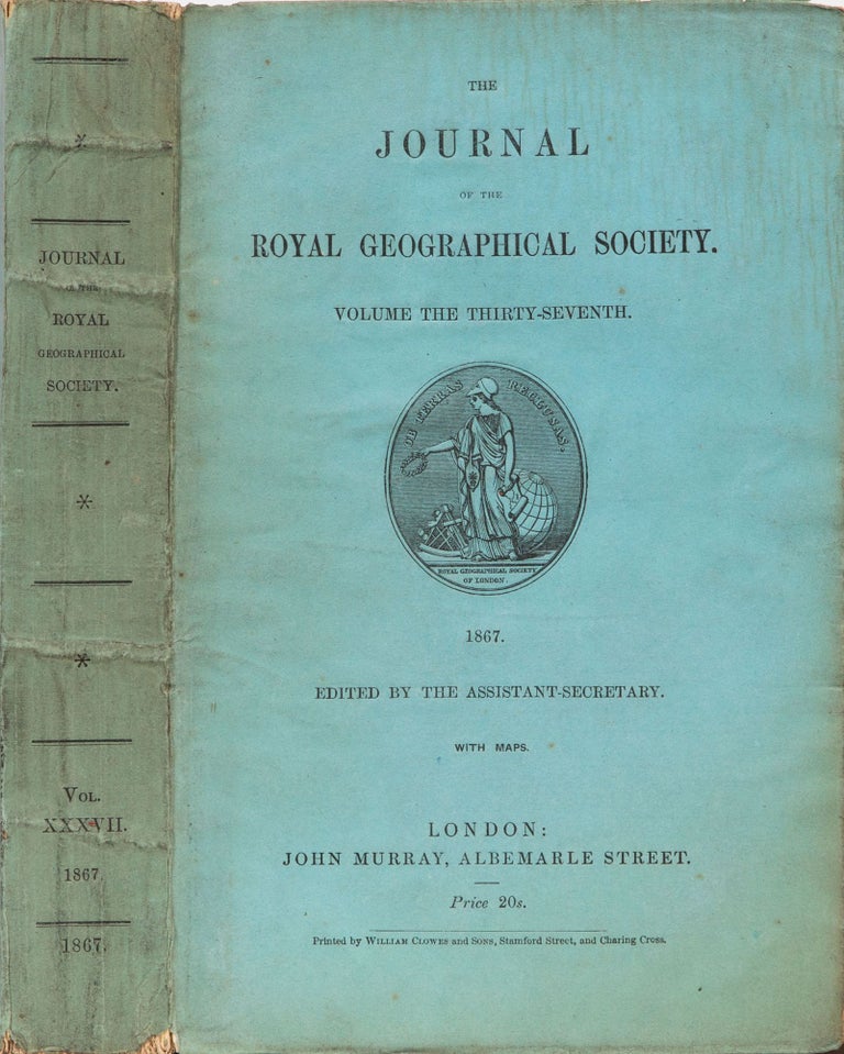 Item #4756 The Journal of the Royal Geographical Society. Royal Geographical Society.