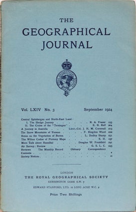 Item #4781 The Geographical Journal. Royal Geographical Society