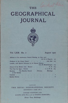 Item #4793 The Geographical Journal. The Royal Geographical Society