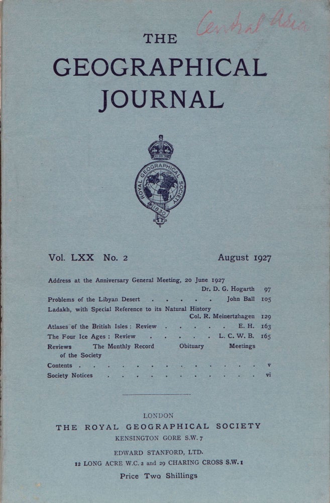 Item #4793 The Geographical Journal. The Royal Geographical Society.