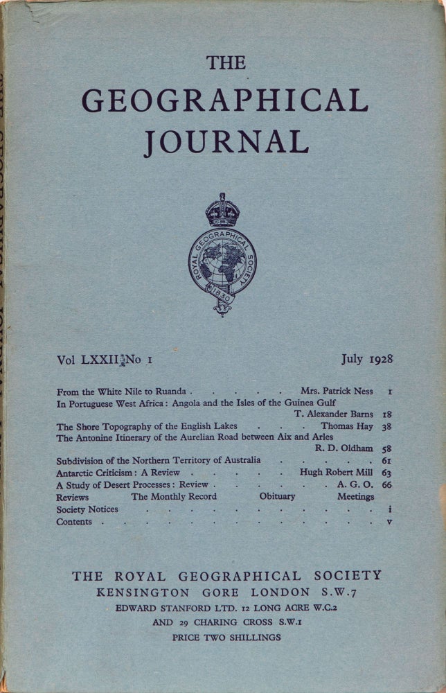 Item #4794 The Geographical Journal. The Royal Geographical Society.