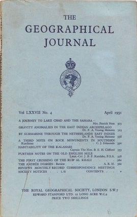 Item #4795 The Geographical Journal. The Royal Geographical Society