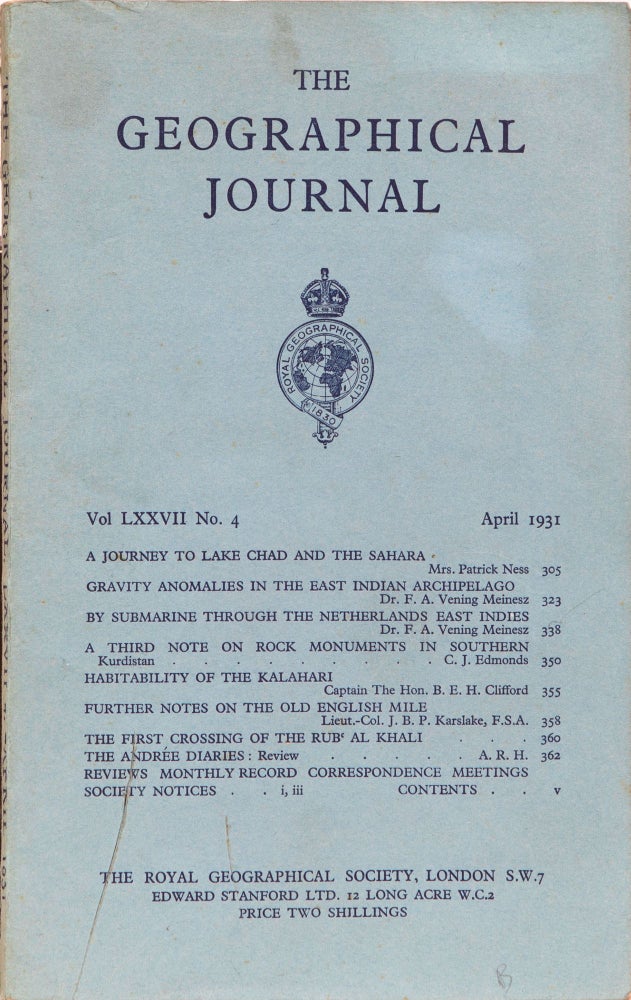 Item #4795 The Geographical Journal. The Royal Geographical Society.