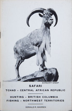 Item #5118 Safari Tchad, Central African Republic. Donald Warren