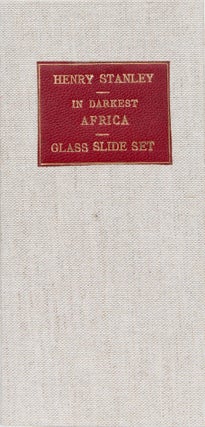 Item #5971 In Darkest Africa- Emin Pasha relief expedition set of glass slides. Henry M. Stanley