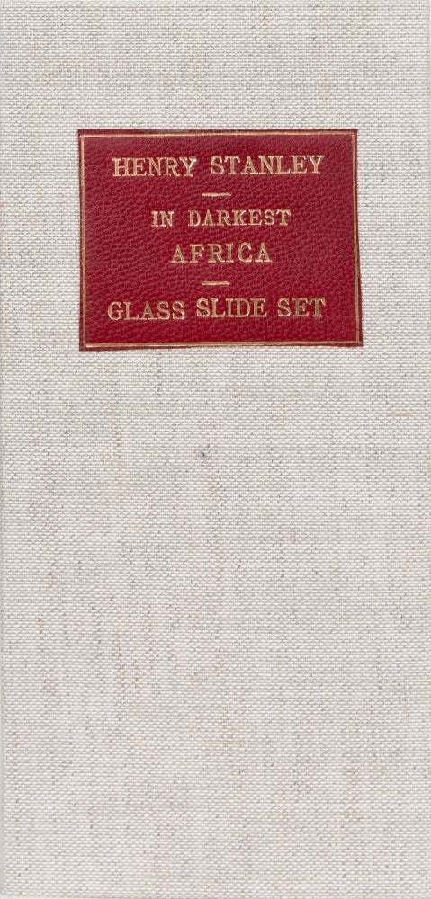 Item #5971 In Darkest Africa- Emin Pasha relief expedition set of glass slides. Henry M. Stanley.