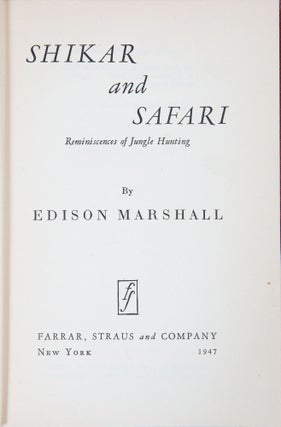 Shikar and Safari