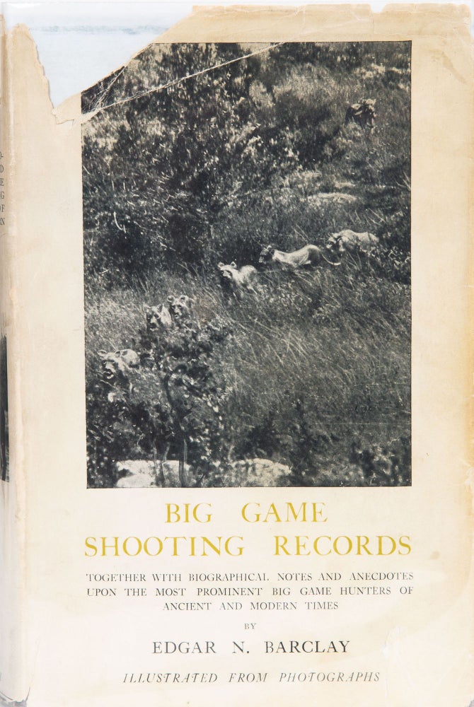 Item #6049 Big Game Shooting Records. E. N. Barclay.