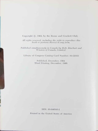 Records of North American Big Game 1964