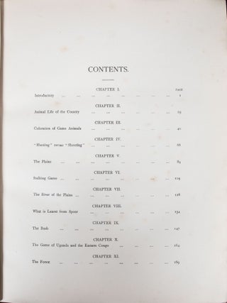 The Game of British East Africa