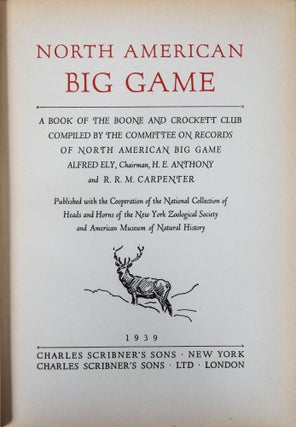 Records of North American Big Game 1939