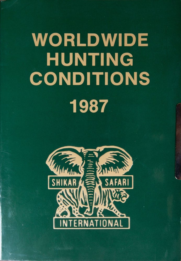 Item #6287 Worldwide Hunting Conditions 1987. Christenson Shikar Safari Club, S.