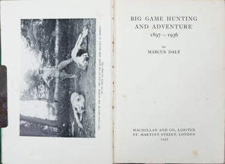 Big Game Hunting and Adventure 1897-1936