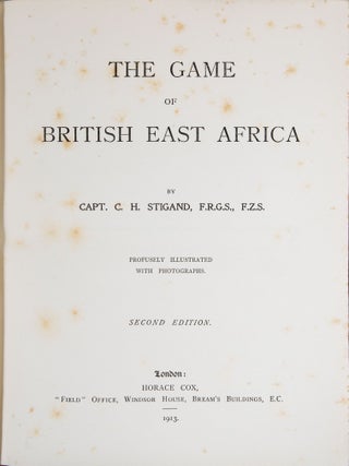 The Game of British East Africa