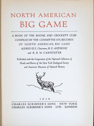 North American Big Game 1939