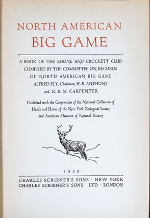 North American Big Game 1939