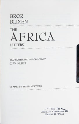 Bror Blixen: The Africa Letters
