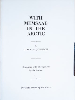 With Memsaab in the Arctic