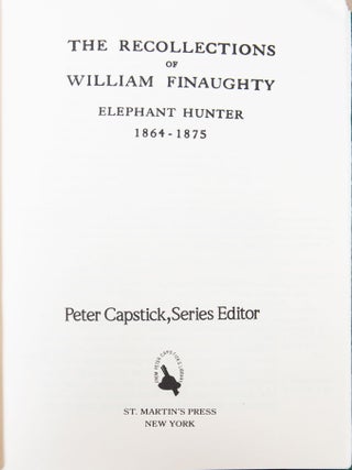 The Recollections of an Elephant Hunter